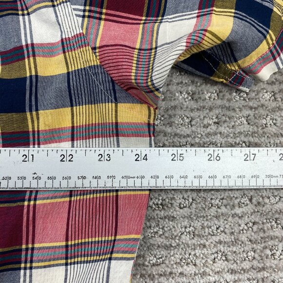 Pendleton Shirt Men Large L Plaid Multicolor Button Up Polo Short Sleeve Casual - Picture 6 of 7